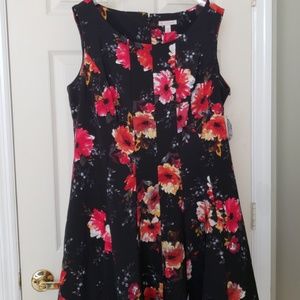 Classic A-Line Floral Dress